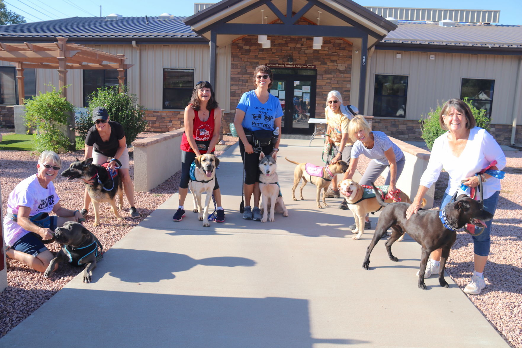 Group shot the ladies who walk HZCAZ dogs